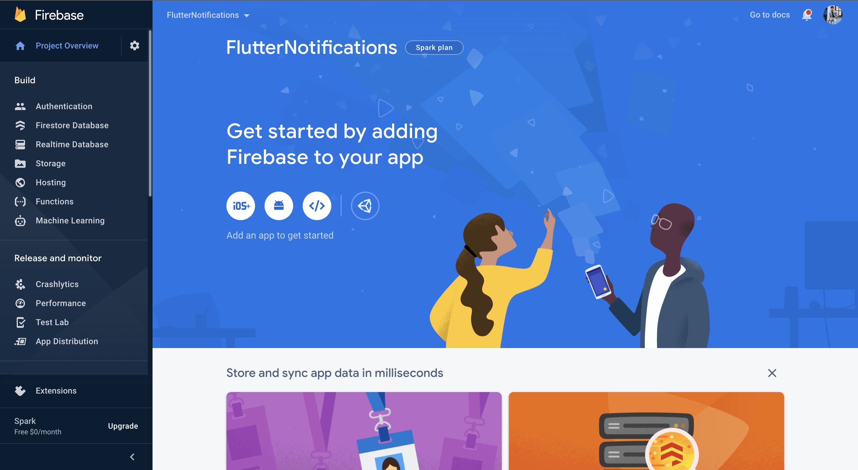 Firebase Integration in Flutter Application